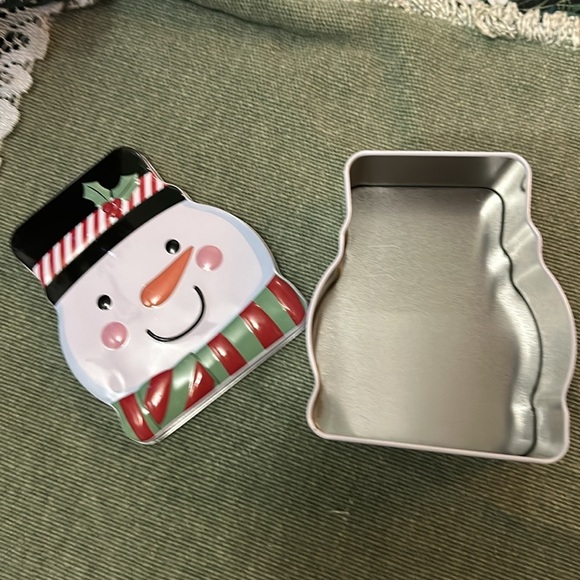 Set of snowman tin and snowman ceramic measuring spoons - Picture 5 of 5